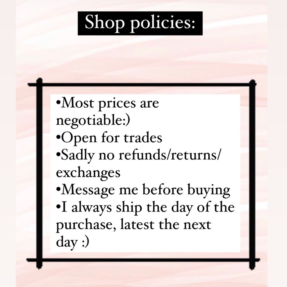 SHOP POLICIES